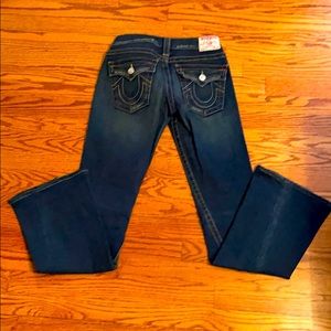 True Religion Twisted Hem Jeans